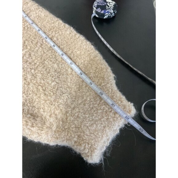 REFORMATION New Alpaca Linen Blend Ambrose Boucle Sweater in Ginger size Large - Picture 14 of 16